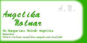 angelika molnar business card